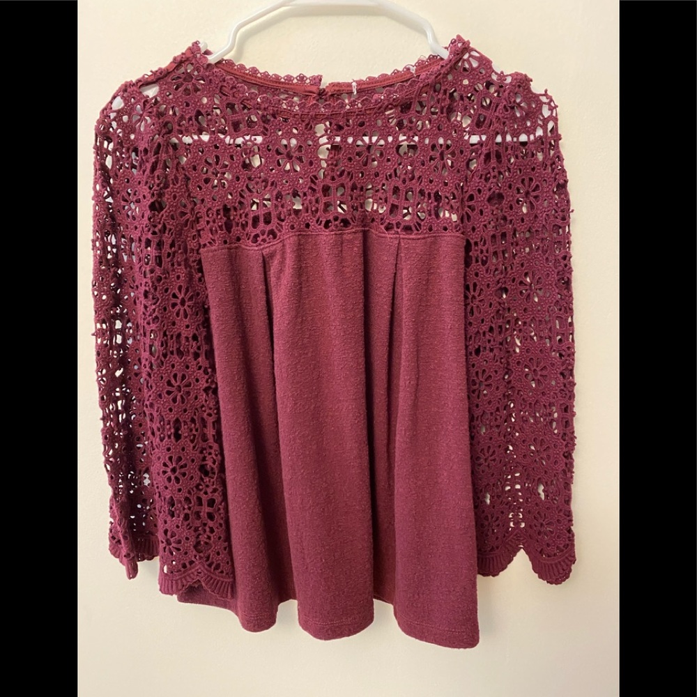 Anthropologie purple blouse
